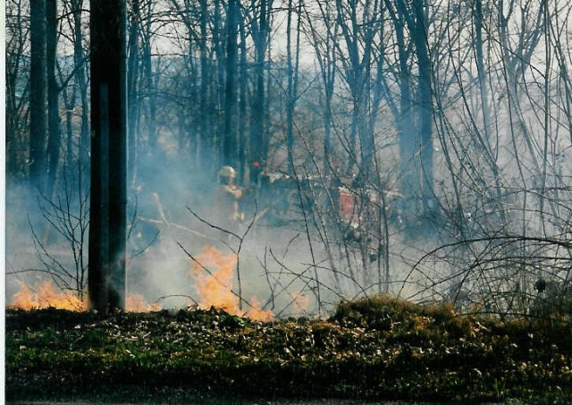 Engine 4-9-1 at a woods fire on Dogwood Drive... 4/4/95